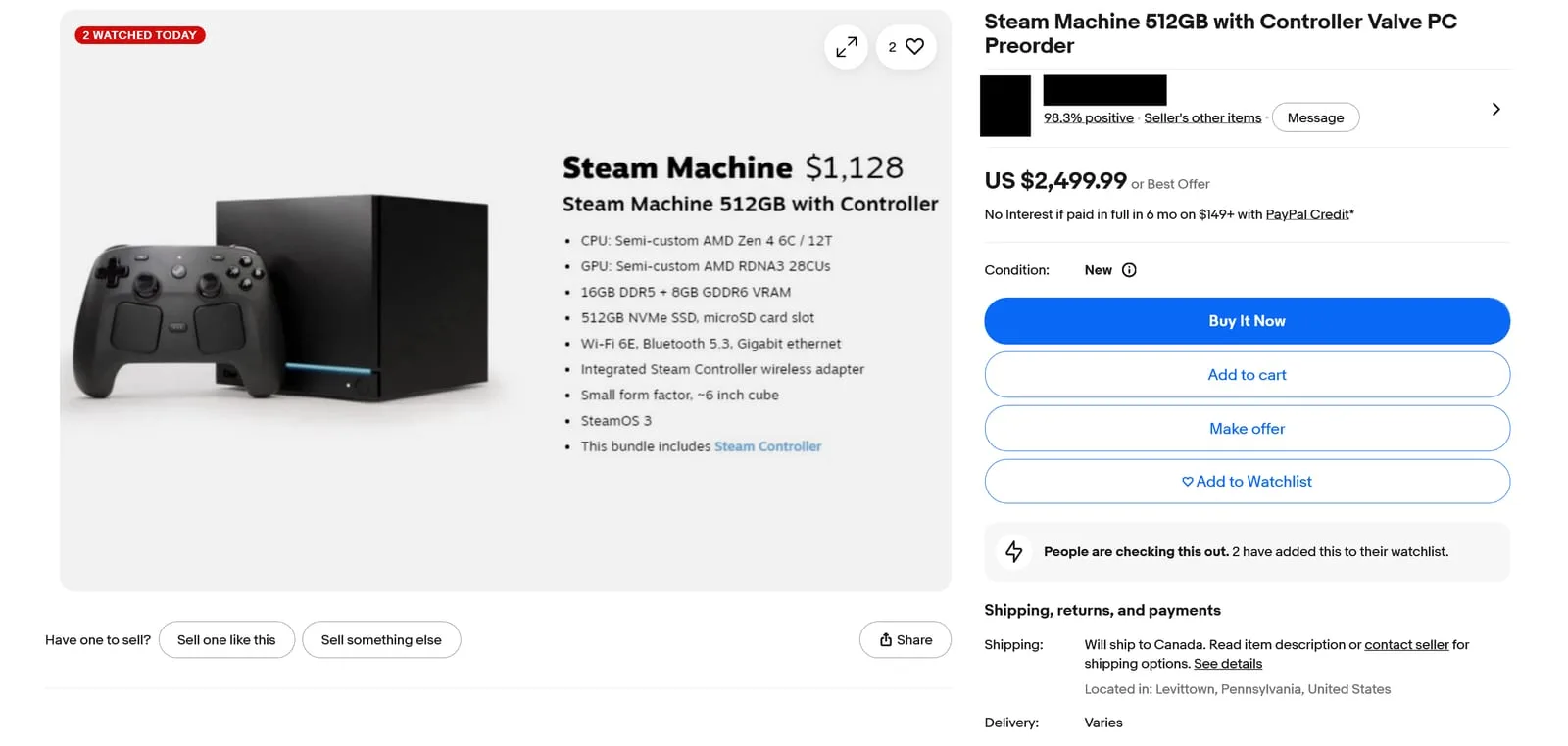 Imagem mostrando a interface do SteamOS rodando na Steam Machine