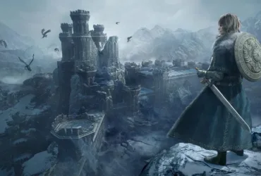 Imagem oficial da expansão Dark Arisen de Dragon's Dogma 2 mostrando personagem e cenário da região de Norgan