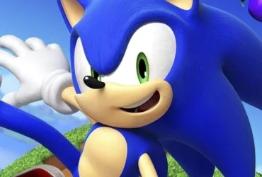 Imagem oficial da franquia Sonic the Hedgehog para o 35º aniversário