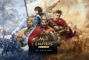 Imagem oficial de Age of Empires Mobile PC Edition mostrando uma batalha estratégica
