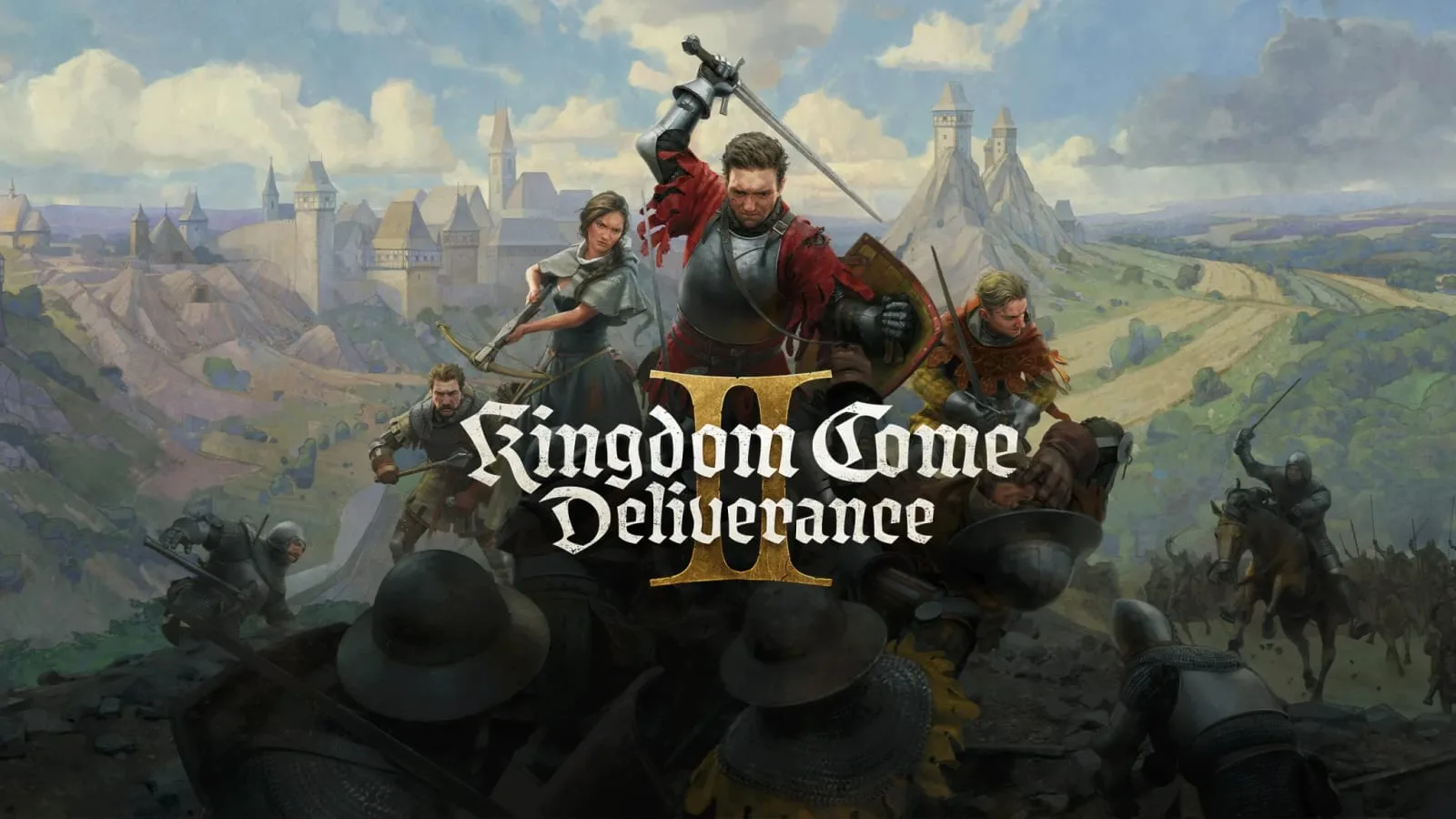 Imagem oficial de Kingdom Come: Deliverance 2 com personagem em armadura medieval