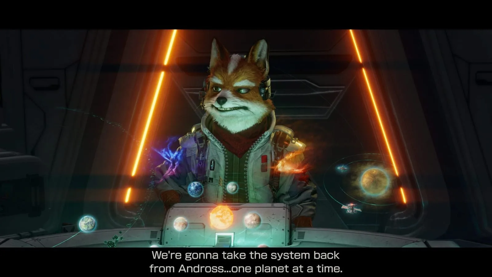 Imagem oficial do jogo Star Fox para Nintendo Switch 2 mostrando combate aéreo no universo Lylat Wars