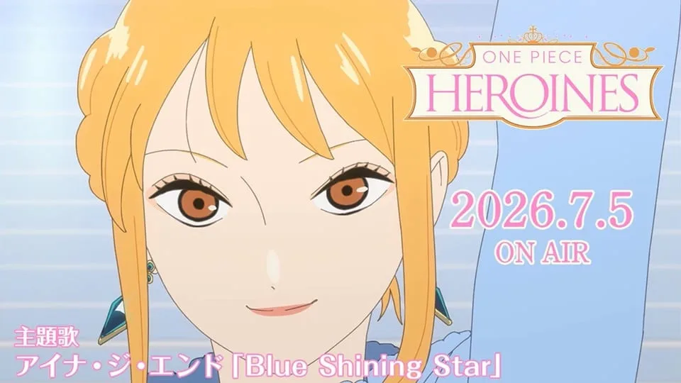 Imagem oficial do trailer do anime ONE PIECE HEROINES com Nami em destaque