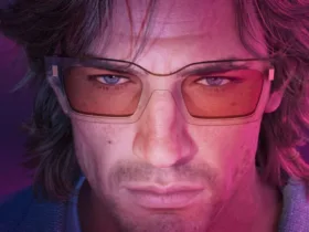 Imagem promocional de GTA 6 mostrando personagens com destaque para o PS5 e ausência de Xbox