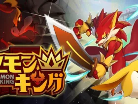 Imagem promocional do jogo Mamon King para Switch 2 mostrando criaturas e personagens