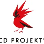 Logo da CD Projekt Red em fundo escuro