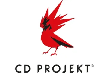 Logo da CD Projekt Red em fundo escuro