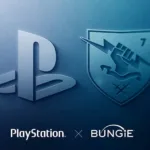 Logo da Sony com equipe da Bungie