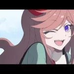 Poster oficial do filme anime THE RIBBON HERO mostrando a protagonista Sapphire em ação