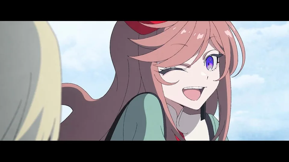 Poster oficial do filme anime THE RIBBON HERO mostrando a protagonista Sapphire em ação