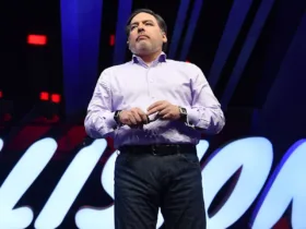 Shawn Layden, ex-presidente da Sony, durante entrevista