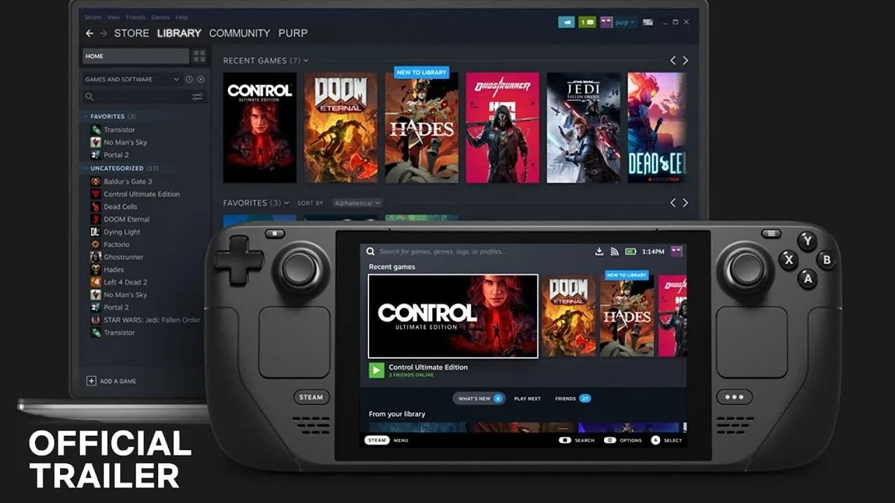 Steam Deck atualizado com correção no cliente beta