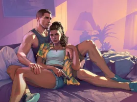 Tela promocional de GTA 6 mostrando gráficos do jogo