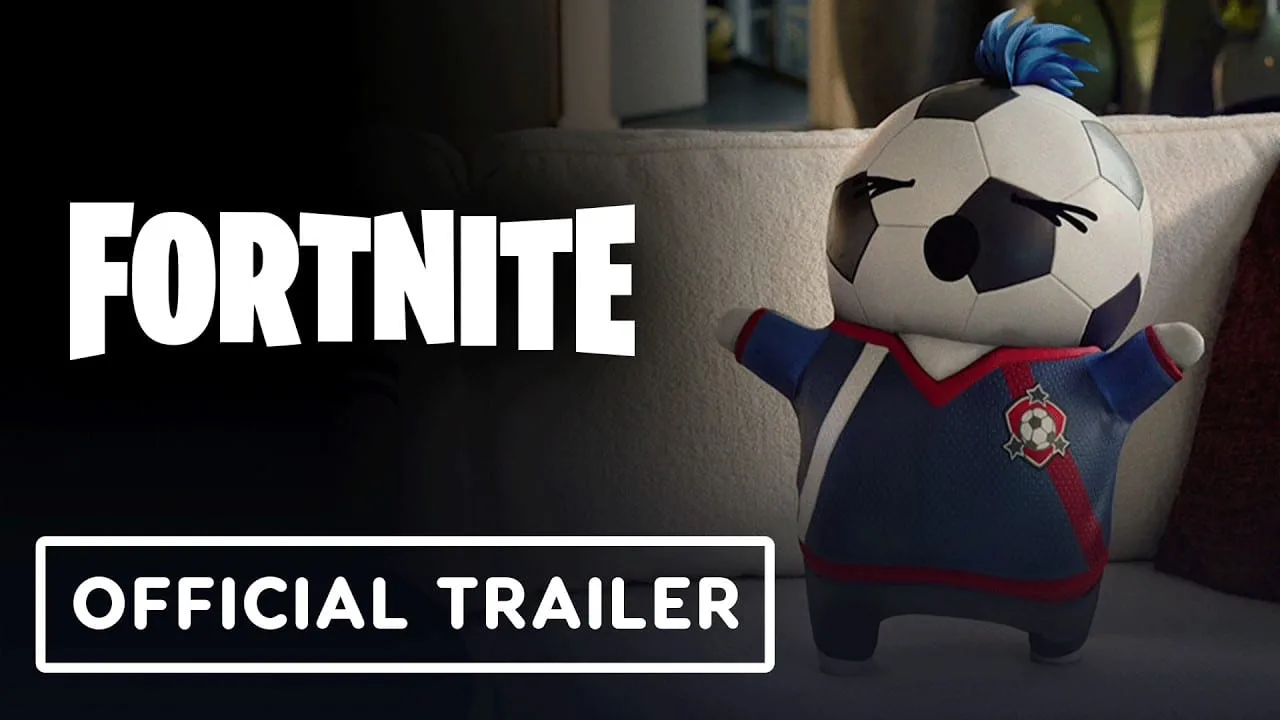 Trailer oficial de Fortnite mostrando a nova turma Striker Sprites com personagens em destaque