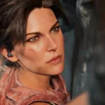Arte conceitual de Tomb Raider Catalyst mostrando Lara Croft em ambiente indiano