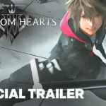 Arte oficial de Kingdom Hearts 4 com Sora em combate