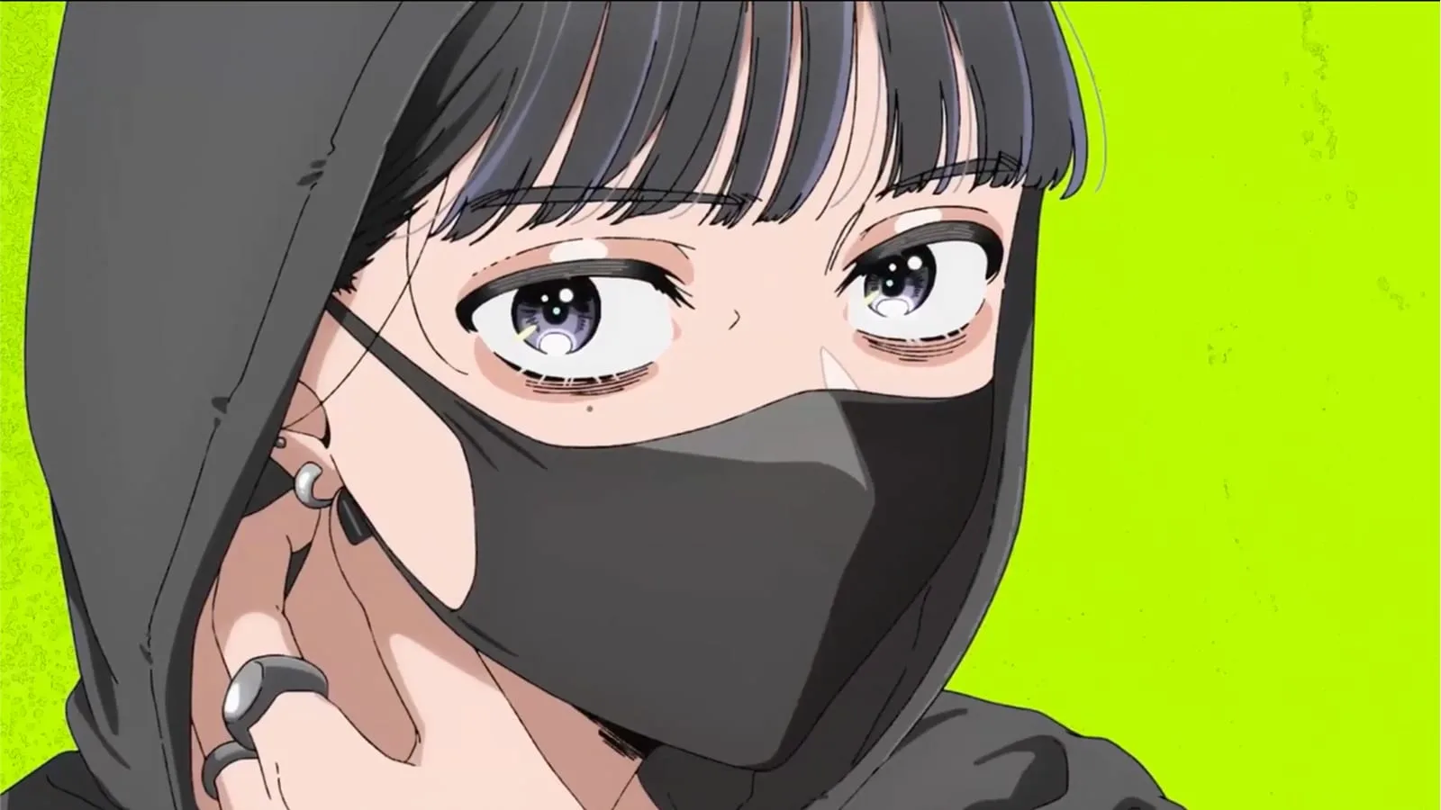 Arte oficial do anime The Guy She Was Interested In Wasn’t a Guy at All com personagens principais