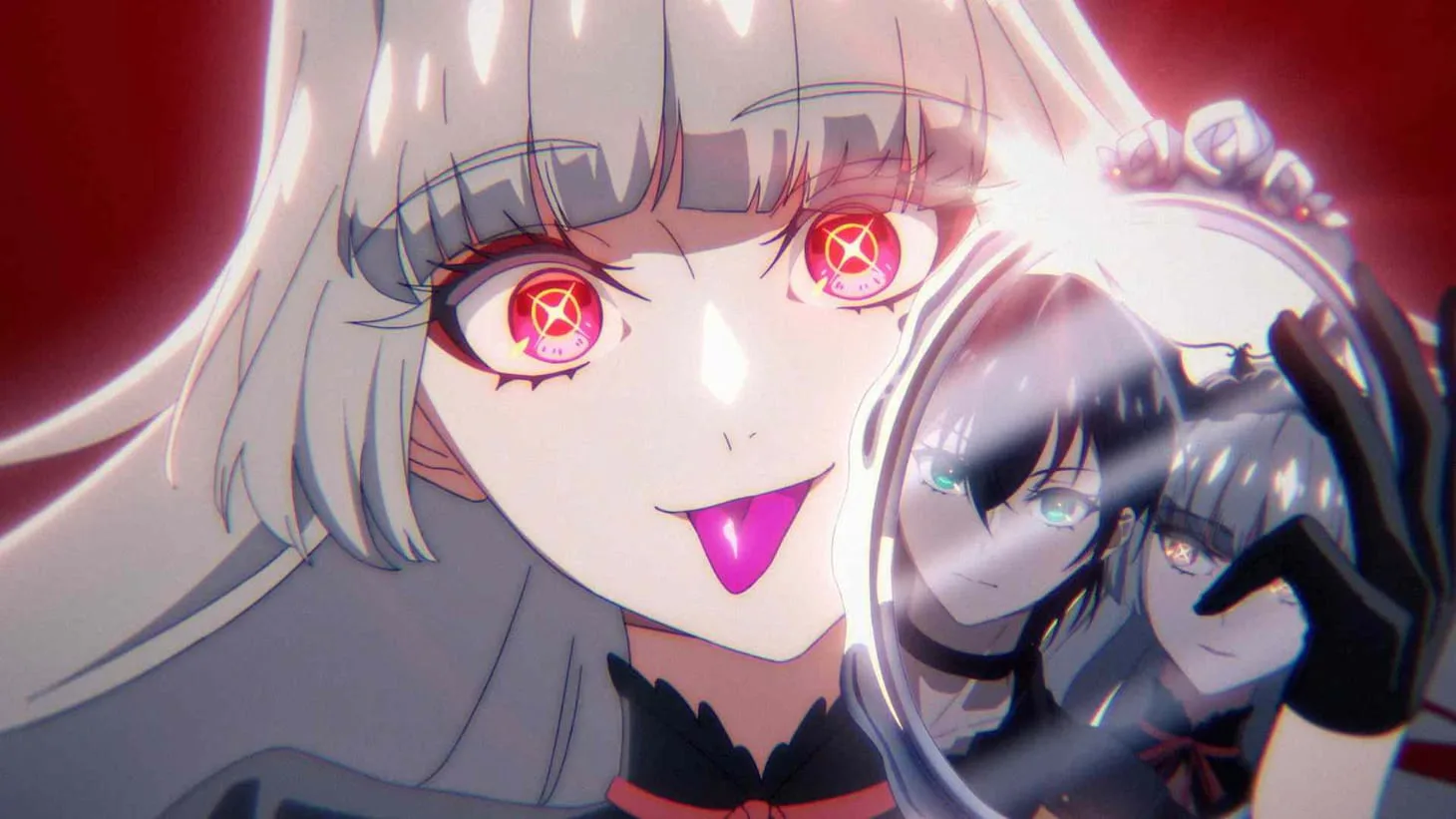 Arte oficial do anime Witch and Hound mostrando personagens principais em estilo fantasia