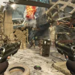 Arte promocional da Temporada 05 de Call of Duty: Black Ops 7 e Warzone para PS5 e PS4