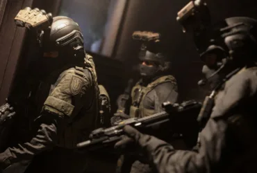 Arte promocional do filme Call of Duty ambientado em Modern Warfare