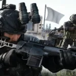Banner de anúncio de jogos com destaque para Modern Warfare 4 e GTA VI