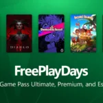 Banner oficial Xbox Free Play Days com os jogos Call of Duty Black Ops 7 e Diablo IV