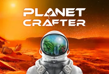Capa oficial do jogo The Planet Crafter para Xbox, mostrando cenário de planeta terraformado
