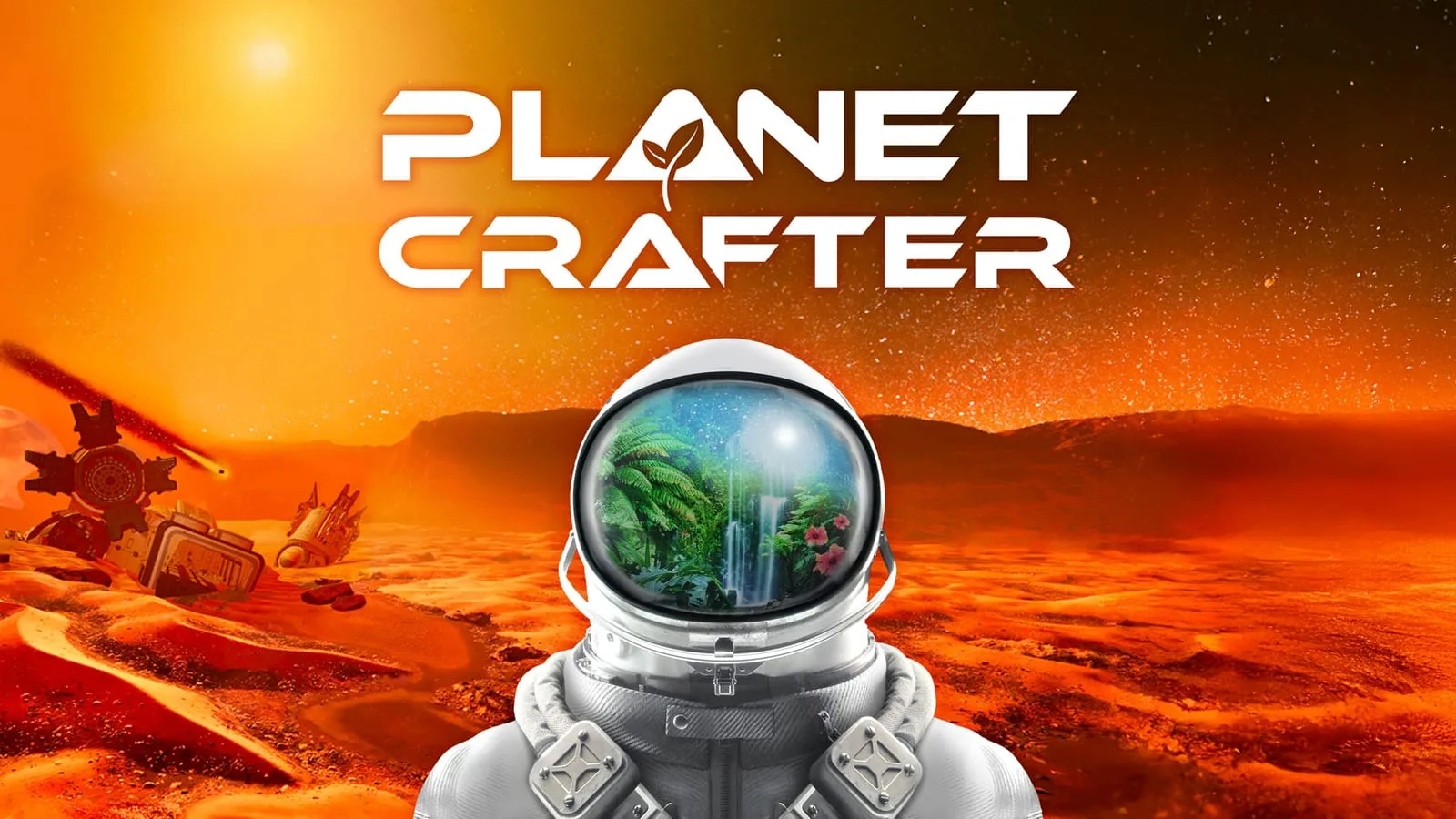 Capa oficial do jogo The Planet Crafter para Xbox, mostrando cenário de planeta terraformado