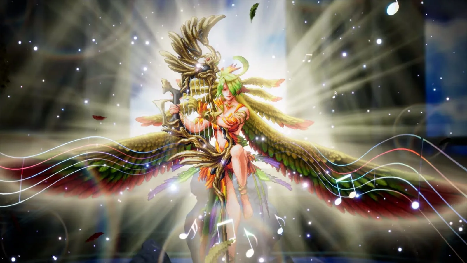Captura de tela mostrando a mecânica de combate por turnos em Final Fantasy Resonance