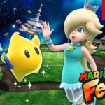 Cena da nova quadra Galaxy em Mario Tennis Fever no Nintendo Switch 2