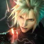 Cena de Final Fantasy Resonance com Cloud e Tidus em combate ao lado do protagonista