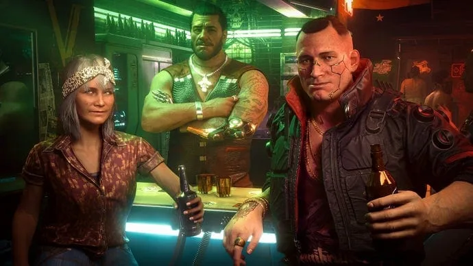 Cena de gameplay ou artwork de Cyberpunk 2077