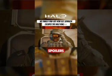 Cena de Halo Campaign Evolved mostrando o sargento Johnson