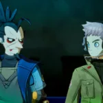Cena do anime Tiny Metal: Zero Line com o Major Nathan Gries em um campo de batalha