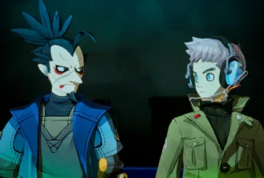 Cena do anime Tiny Metal: Zero Line com o Major Nathan Gries em um campo de batalha