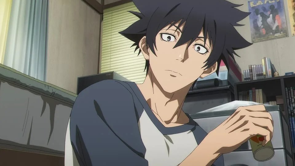 Cena do episódio 1 do anime Black Torch disponível na Crunchyroll
