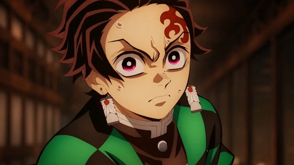 Cena do filme Demon Slayer: Kimetsu no Yaiba Infinity Castle I mostrando Tanjiro em destaque