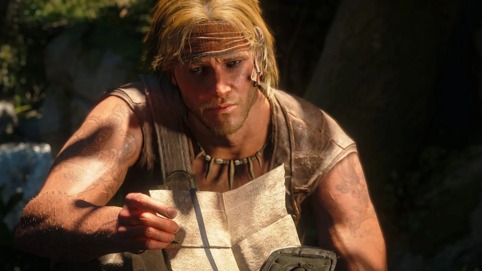 Cena do jogo Assassin's Creed Black Flag Resynced mostrando personagem em ambiente marítimo