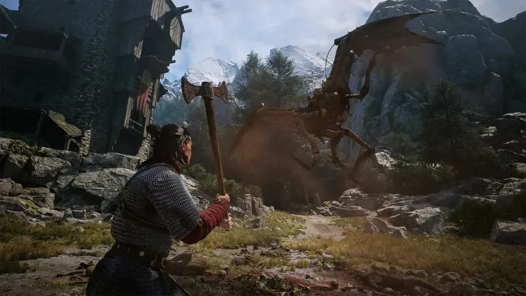 Cena do jogo The Blood of Dawnwalker, da Rebel Wolves