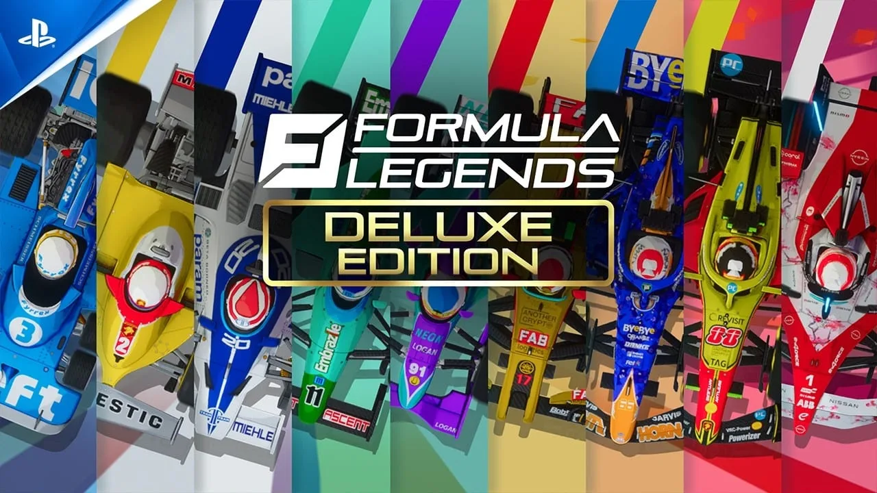 Cena do trailer de lançamento da Formula Legends Deluxe Edition para PS5 e PS4