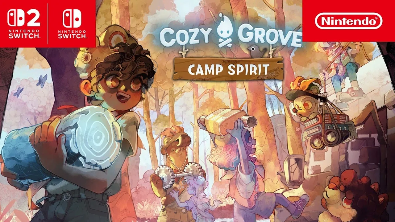 Cena do trailer de lançamento de Cozy Grove Camp Spirit no Nintendo Switch 2
