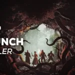 Cena do trailer de lançamento de The Mound: Omen of Cthulhu no PS5 mostrando ambiente sombrio