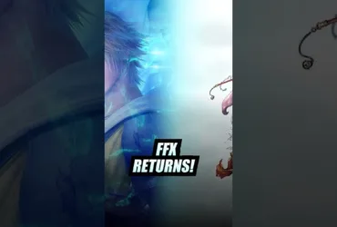 Cena do trailer especial de 25 anos de Final Fantasy X mostrando personagens Tidus e Yuna