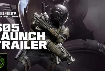 Cena do trailer oficial da Temporada 05 de Call of Duty Warzone e Black Ops 7 mostrando batalha intensa em mapa novo