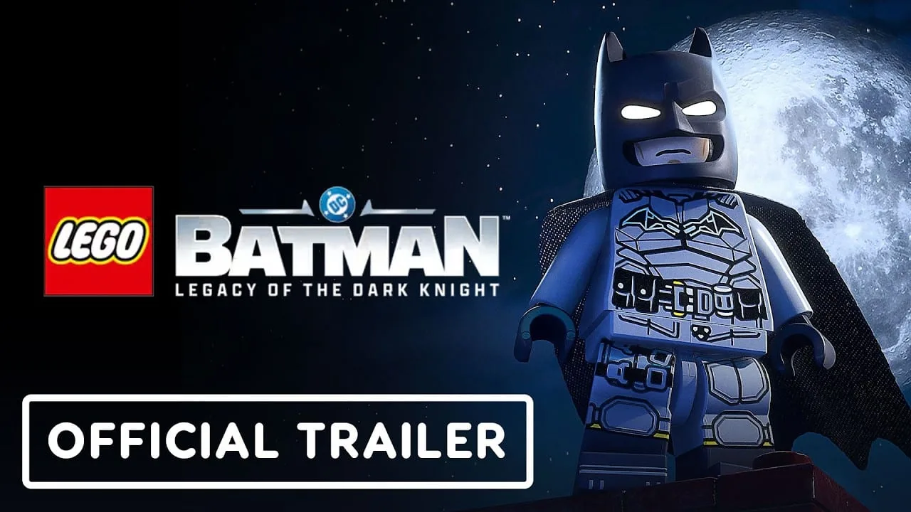 Cena do trailer oficial de LEGO Batman: Legacy of the Dark Knight mostrando Batman com gadgets no jogo