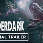 Cena do trailer oficial de Wilderdark mostrando selva sombria e atmosfera tensa