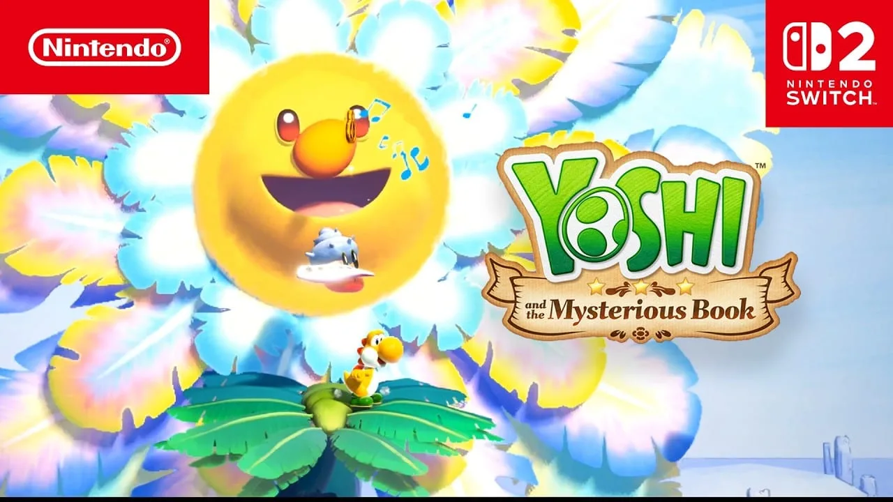 Cena do trailer oficial de Yoshi and the Mysterious Book para Nintendo Switch