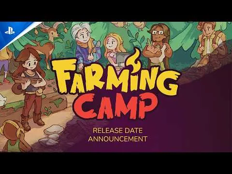 Gameplay mostrando expansão da fazenda em Farming Camp no PS5