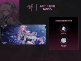 Razer lança coleção oficial de periféricos inspirada em Wuthering Waves e na personagem Denia