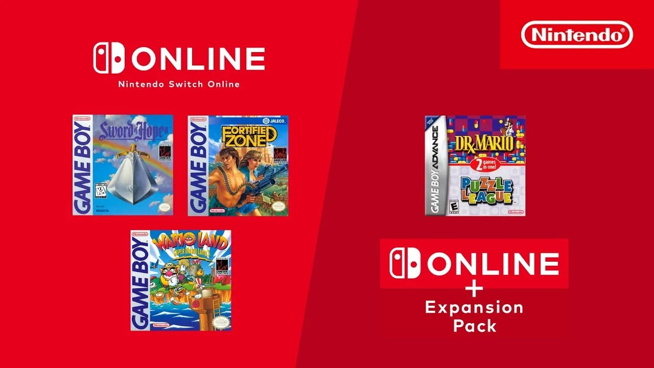 Imagem de divulgação dos clássicos do Game Boy no Nintendo Switch Online